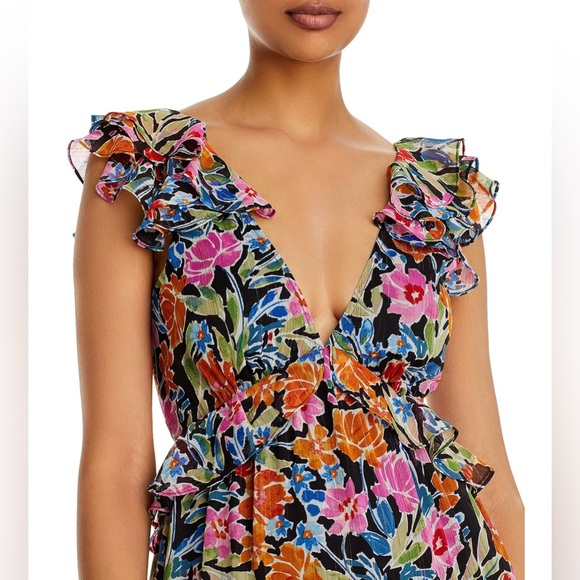 AQUA Floral Maxi Dress - Picture 3 of 6